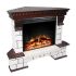Каминокомплект Royal Flame Pierre Luxe угловой с очагом Jupiter