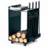 Дровница мобильная Comex 50.110 Nero H.70 L.45X38 C/4 Accessori