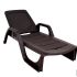 Шезлонг Gardeck B:rattan NILO стопирующийся, коричневый