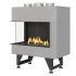 Газовый камин Airtone Gassi угловой 600 стандартное горение, газовый балон