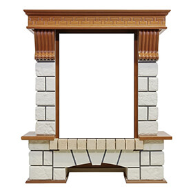 Портал Dimplex Pierre Luxe белый под очаг Viotta фото