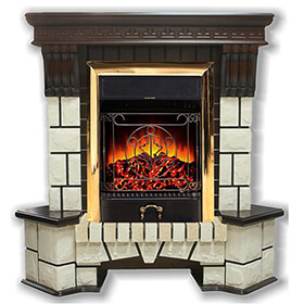 Портал InterFlame Экстер М угловой /КлассиК/ фото