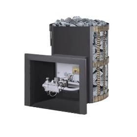 Газодровяная банная печь Везувий Скиф Ковка 18 (ДТ-3) (без газовой горелки) фото