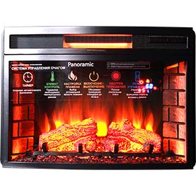 Электроочаг InterFlame Panoramic 25 LED FX QuartZ фото