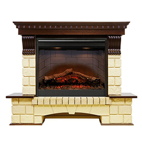 Портал Dimplex Pierre Luxe шампань под очаг Symphony 26 фото