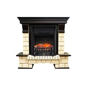 Портал Royal Flame Pierre Luxe шампань под очаги Fobos FX / Majestic FX фото