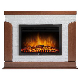 Портал Firelight Prestigio 25 камень белый, шпон дуб фото