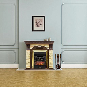 Каминокомплект Royal Flame Dublin арочный сланец белый  с очагом Majestic FX/ Fobos FX фото