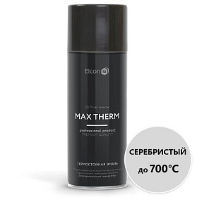 Краска термостойкая (Аэрозоль) Элкон (Elcon) (до 700°С, 520 мл) Серебро фото