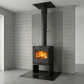 Комплект с печью Denner Fire Lumen с дровником под ключ для деревянного дома (премиум) фото
