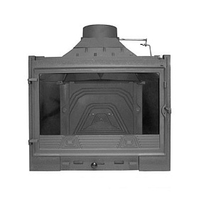 Каминная топка Diffusion В1/0.2, с двойным дожигом, с шибером фото