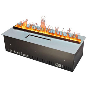 Электрический паровой камин Schones Feuer 3D FireLine 800 Pro Со стальной крышкой фото