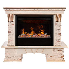 Каминокомплект RealFlame Country/Бруклин с очагом 3D Helios 26 SBG фото
