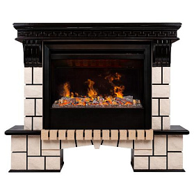 Каминокомплект RealFlame Stone/Стоун с очагом 3D Helios 26 SBG фото