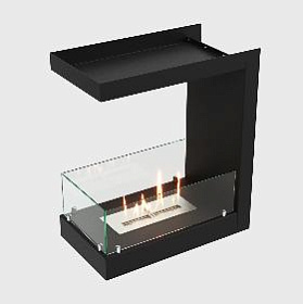 Встроенный биокамин Lux Fire торцевой 555 М фото