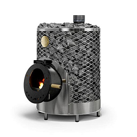 Дровяная печь для сауны IKI Original 2025 со стеклянной дверцей фото